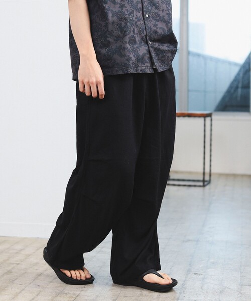 B:MING by BEAMS(ビーミングバイビームス)の「B:MING by BEAMS / リネン ミリタリー オーバー パンツ(その他パンツ・メンズ・オリーブ/ブラック・SMALL/MEDIUM/LARGE/X-LARGE)」の10枚目の写真
