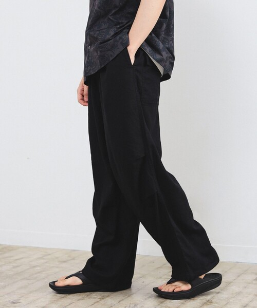 B:MING by BEAMS(ビーミングバイビームス)の「B:MING by BEAMS / リネン ミリタリー オーバー パンツ(その他パンツ・メンズ・オリーブ/ブラック・SMALL/MEDIUM/LARGE/X-LARGE)」の12枚目の写真
