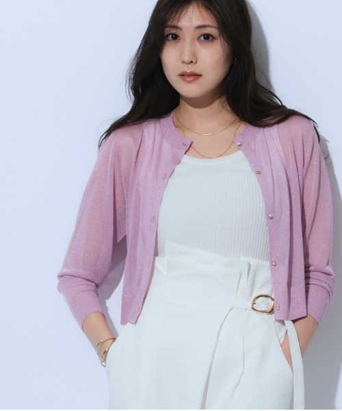 Mystrada（マイストラーダ）の「シアーラメカーデ（ニット/セーター  