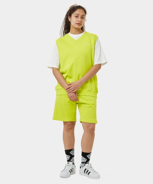 HUF（ハフ）の「OG LOGO FLEECE VEST / HUF ハフ ベスト 刺繍ロゴ（ベスト・メンズ・アッシュグレー/ブラック/ベージュ/ライム・SMALL/MEDIUM/LARGE/X-LARGE）」の20枚目の写真