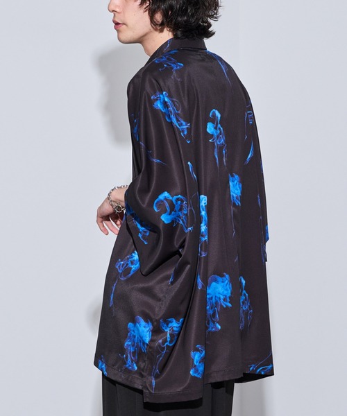 JUNRED（ジュンレッド）の「【 新色追加 】ドレープビッグポンチョシャツ（シャツ/ブラウス・メンズ・グレー/ホワイト/ブラック/カーキ/ホワイト系その他/ブラック系その他/チャコールグレー/ピンク系その他2・L/S/M）」の10枚目の写真