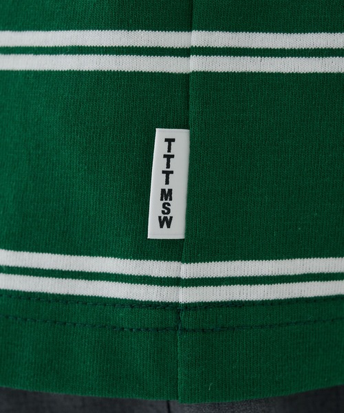 新品 未使用 TTT MSW 2024SS パイピング 半袖シャツ グリーン M 新価格】スリクソン チェリーブロッサムプリント半袖シャツ SMS5161M