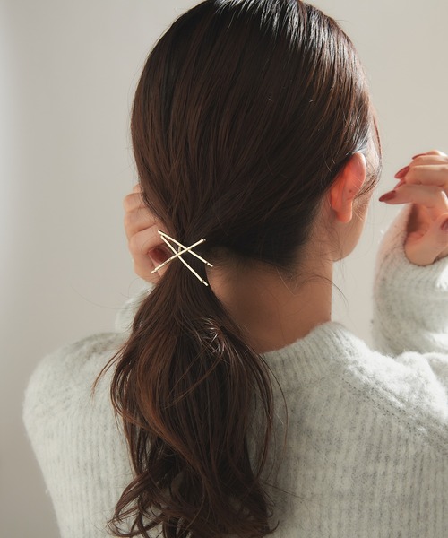 dee doo dah（ディドゥダ）の「deedoodah　メタルヘアカフ（ヘアピン・レディース・K/L/M/N/B/G/I/P/R/A/H/J/O/Q/C/D/E/F/S/T/U・FREE）」の3枚目の写真