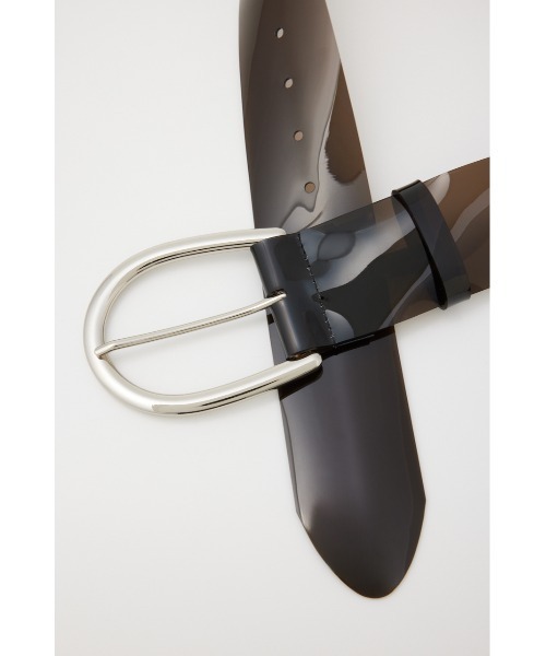 SLY（スライ）の「CLEAR THICK BELT クリア シック ベルト（ベルト・レディース・ライトブラック・FREE）」の4枚目の写真