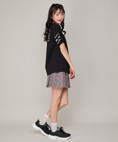 SISTER JENNI(SISTER JENNI)の「ベルト付きチェックプリーツスカート(スカート・キッズ・ブラック/ピンク・130cm/160cm/150cm/140cm)」の3枚目の写真