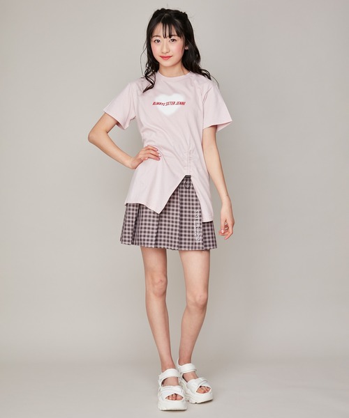 SISTER JENNI(SISTER JENNI)の「ベルト付きチェックプリーツスカート(スカート・キッズ・ブラック/ピンク・130cm/160cm/150cm/140cm)」の4枚目の写真