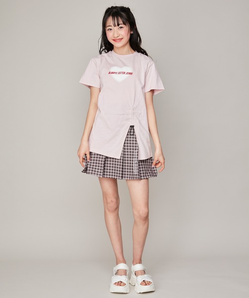 SISTER JENNI(SISTER JENNI)の「ベルト付きチェックプリーツスカート(スカート・キッズ・ブラック/ピンク・130cm/160cm/150cm/140cm)」の5枚目の写真