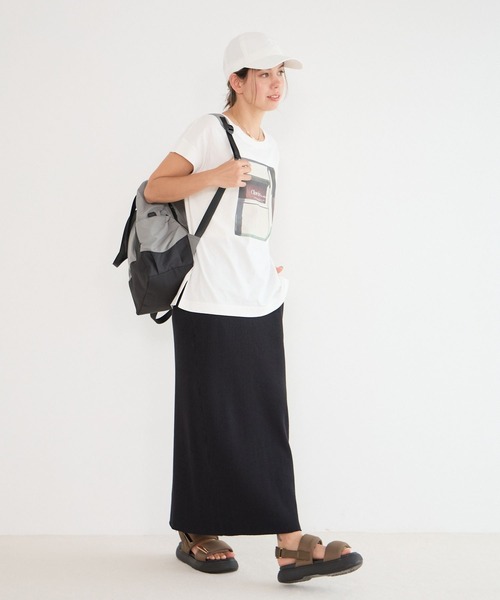 BAYFLOW（ベイフロー）の「フェードシルケットフォトＴ（Tシャツ/カットソー・レディース・ライトブルー/モカ/オフホワイト・FREE）」の11枚目の写真