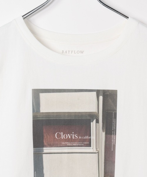 BAYFLOW（ベイフロー）の「フェードシルケットフォトＴ（Tシャツ/カットソー・レディース・ライトブルー/モカ/オフホワイト・FREE）」の16枚目の写真