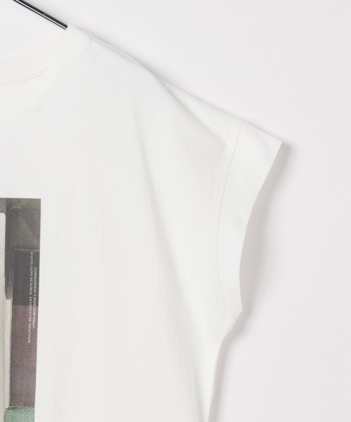 BAYFLOW（ベイフロー）の「フェードシルケットフォトＴ（Tシャツ/カットソー・レディース・ライトブルー/モカ/オフホワイト・FREE）」の18枚目の写真