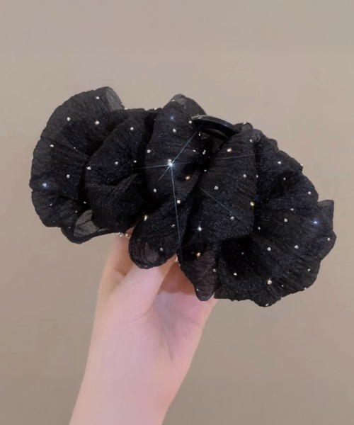 Miniministore（ミニミニストア）の「バンスクリップ 大きめ ヘアアクセサリー（バレッタ/ヘアクリップ・レディース・ブラック/アイボリー・FREE）」の15枚目の写真