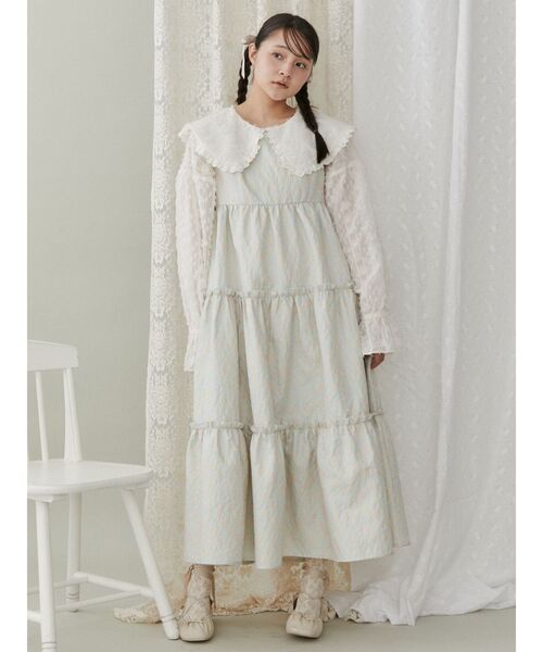 merry jenny（メリージェニー）の「fluffy stripeフリルカラーブラウス（シャツ/ブラウス・レディース・アイボリー/ブラック/オフホワイト・FREE）」の20枚目の写真