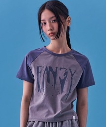 A'GEM/9 × .kom 『 FANCY CLUB/ファンシークラブ』 SPOOKY RAGLAN TEE/ラグラン 半袖カットソー