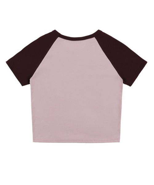 FANCY CLUB（ファンシークラブ）の「A'GEM/9 × .kom 『 FANCY CLUB/ファンシークラブ』 SPOOKY RAGLAN TEE/ラグラン 半袖カットソー（Tシャツ/カットソー・レディース・ピンク/グレー・FREE）」の15枚目の写真