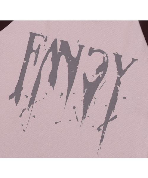 FANCY CLUB（ファンシークラブ）の「A'GEM/9 × .kom 『 FANCY CLUB/ファンシークラブ』 SPOOKY RAGLAN TEE/ラグラン 半袖カットソー（Tシャツ/カットソー・レディース・ピンク/グレー・FREE）」の13枚目の写真