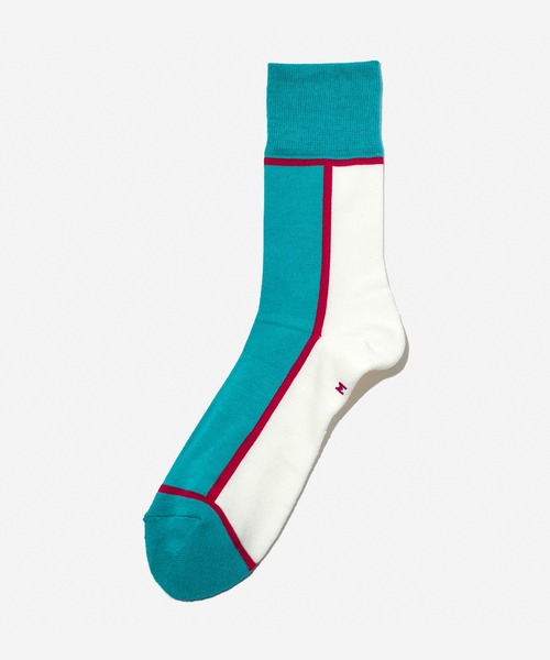 CHICSTOCKS(シックストックス)の「鉄道ソックス(ソックス/靴下・メンズ・レッド/ブルー/エメラルド・SMALL/MEDIUM/LARGE)」の2枚目の写真