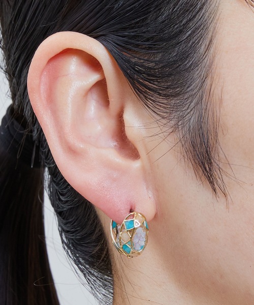 Zoule(ゾーラ)の「Zoule ゾーラ:MOROCCAN モロッカンシリーズ jolly3 ピアス(ニッケルフリー)(ピアス(両耳用)・レディース・ゴールド/シルバー・FREE)」の6枚目の写真