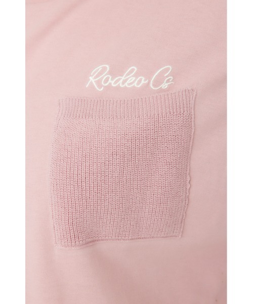 RODEO CROWNS WIDE BOWL（ロデオクラウンズワイドボウル）の「ドッキングロゴニットワンピース（ワンピース・レディース・サーモンピンク/カーキ/アイボリー/ブラック・FREE）」の7枚目の写真