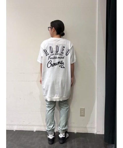 RODEO CROWNS WIDE BOWL（ロデオクラウンズワイドボウル）の「ドッキングロゴニットワンピース（ワンピース・レディース・サーモンピンク/カーキ/アイボリー/ブラック・FREE）」の19枚目の写真