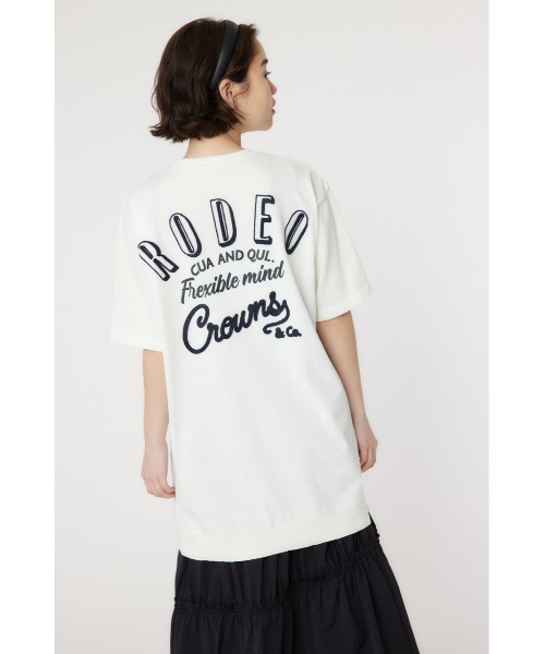 RODEO CROWNS WIDE BOWL（ロデオクラウンズワイドボウル）の「ドッキングロゴニットワンピース（ワンピース・レディース・サーモンピンク/カーキ/アイボリー/ブラック・FREE）」の18枚目の写真