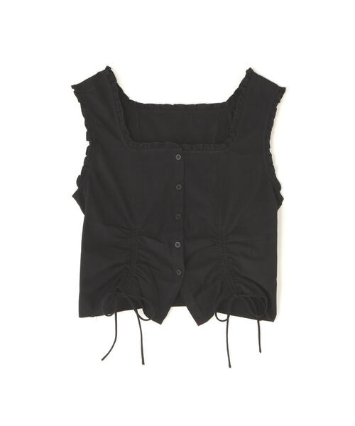 FREE'S MART(フリーズマート)の「◆ドロストノースリーブブラウス(シャツ/ブラウス・レディース・ホワイト/ブラック/ブルー・FREE)」の7枚目の写真