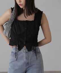 FREE'S MART | ◆ドロストノースリーブブラウス(シャツ/ブラウス)