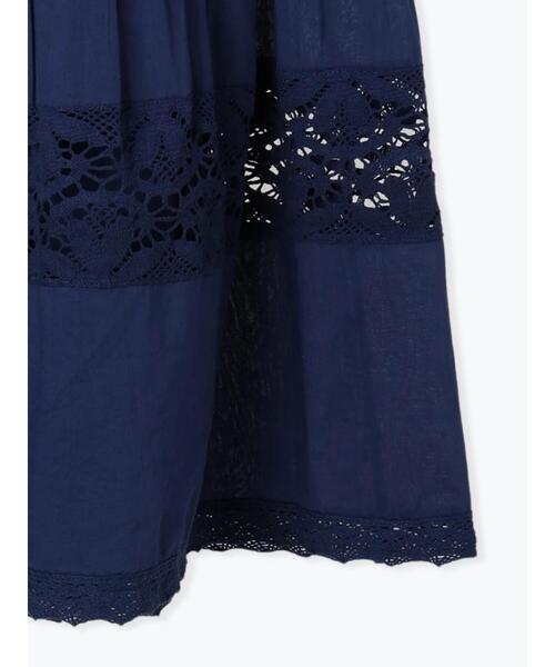 TSUHARU by Samansa Mos2（ツハルバイサマンサモスモス）の「レース切替ティアードスカート（スカート・レディース・ブラック/ブルー/オフホワイト・F）」の8枚目の写真