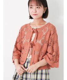 ehka sopo | かぎ針編み風カーディガン(カーディガン/ボレロ)