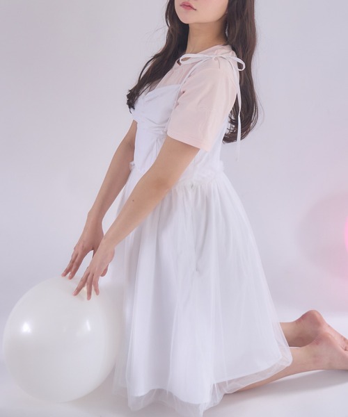 ミュゲ muguet lace&frill mini skirt ホワイト M SKIRT