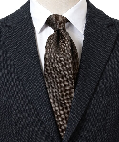 B:MING by BEAMS（ビーミングバイビームス）の「シルク ソリッド ネクタイ② 24AW（ネクタイ・メンズ・グレー/ロイヤルブルー/インディゴブルー/ネイビー/ブラウン・ONE SIZE）」の3枚目の写真