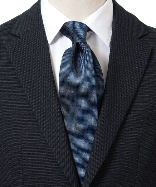 B:MING by BEAMS（ビーミングバイビームス）の「シルク ソリッド ネクタイ② 24AW（ネクタイ・メンズ・グレー/ロイヤルブルー/インディゴブルー/ネイビー/ブラウン・ONE SIZE）」の5枚目の写真