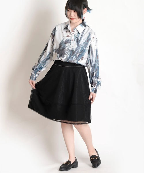 MARAI(マーライ)の「二重フレアスカート(スカート・レディース・ブラック・LARGE/MEDIUM/XX-LARGE/X-LARGE)」の8枚目の写真