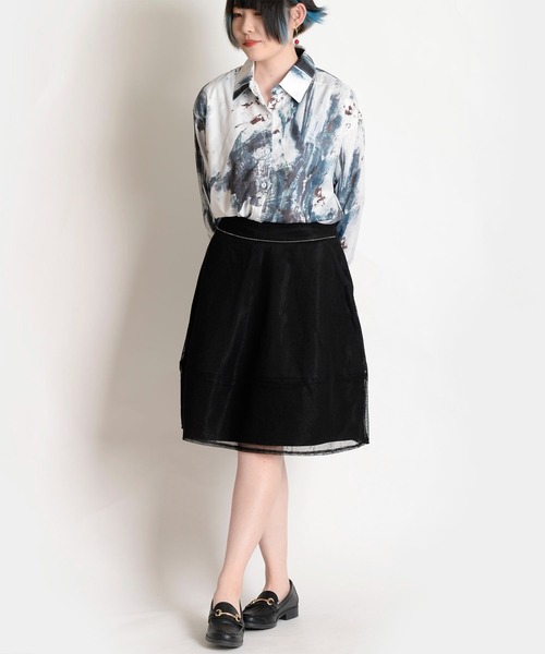 MARAI(マーライ)の「二重フレアスカート(スカート・レディース・ブラック・LARGE/MEDIUM/XX-LARGE/X-LARGE)」の9枚目の写真