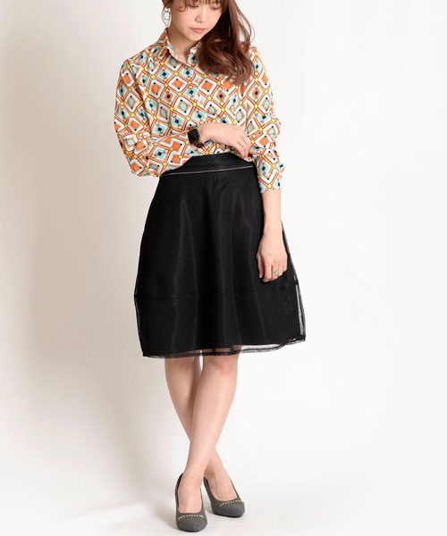 MARAI(マーライ)の「二重フレアスカート(スカート・レディース・ブラック・LARGE/MEDIUM/XX-LARGE/X-LARGE)」の11枚目の写真