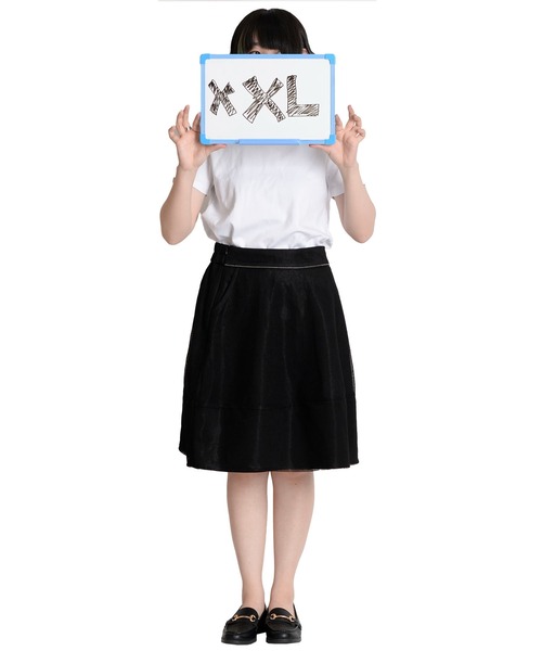 MARAI(マーライ)の「二重フレアスカート(スカート・レディース・ブラック・LARGE/MEDIUM/XX-LARGE/X-LARGE)」の5枚目の写真