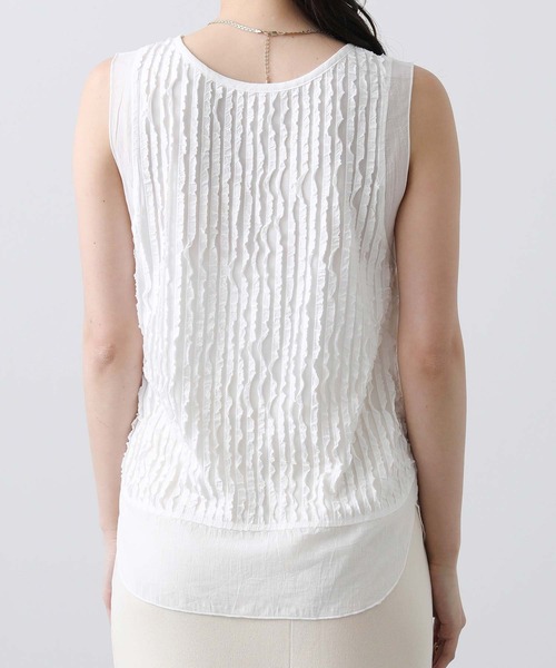 Gready Brilliant（グレディブリリアン）の「フリルドッキングタンク（タンクトップ・レディース・ブラック/オフホワイト・FREE）」の21枚目の写真