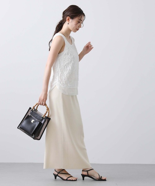 Gready Brilliant（グレディブリリアン）の「フリルドッキングタンク（タンクトップ・レディース・ブラック/オフホワイト・FREE）」の12枚目の写真