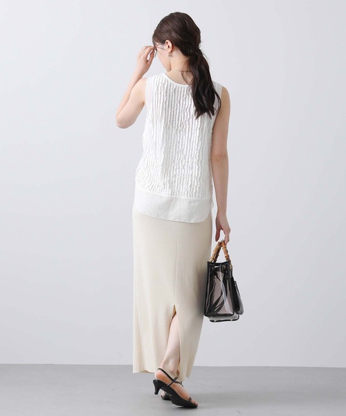 Gready Brilliant（グレディブリリアン）の「フリルドッキングタンク（タンクトップ・レディース・ブラック/オフホワイト・FREE）」の13枚目の写真