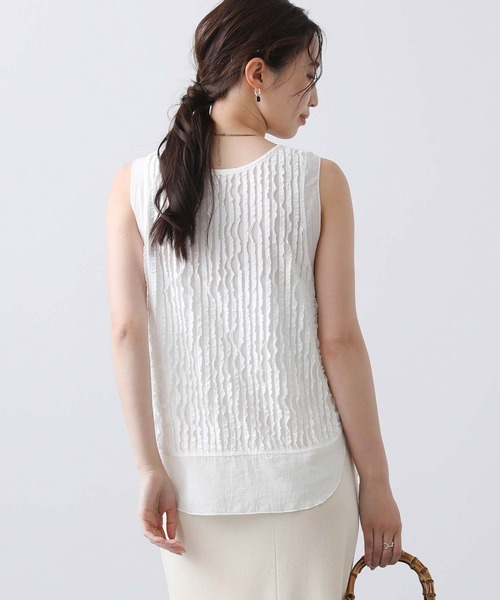 Gready Brilliant（グレディブリリアン）の「フリルドッキングタンク（タンクトップ・レディース・ブラック/オフホワイト・FREE）」の17枚目の写真