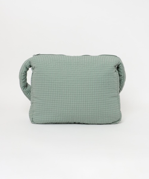 SENSE OF PLACE by URBAN RESEARCH（センスオブプレイスバイアーバンリサーチ）の「パデッドビッグショルダーB（ショルダーバッグ・メンズ・グリーン/ブラック・ONE）」の8枚目の写真