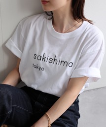 sakishimatokyo 立体ロゴ刺繍Tシャツ/カットソー/半袖