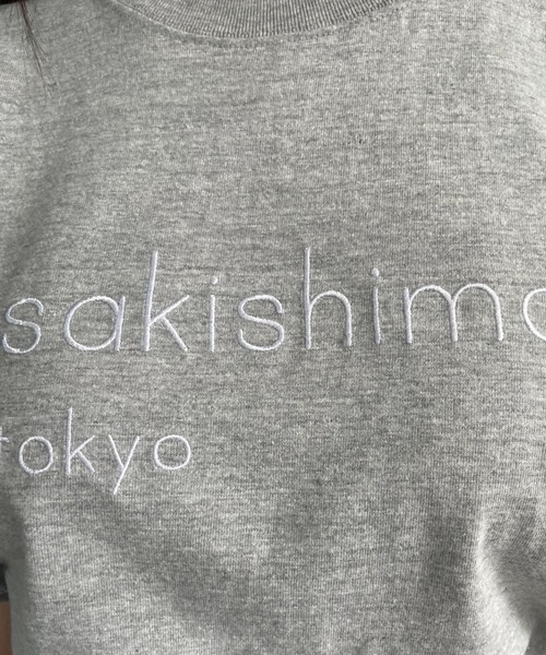 sakishimatokyo(サキシマトーキョー)の「sakishimatokyo 立体ロゴ刺繍Tシャツ/カットソー/半袖(Tシャツ/カットソー・レディース・杢グレー/シルバー/ホワイト/ブラック・FREE)」の13枚目の写真