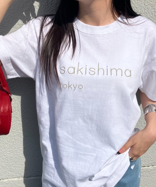 sakishimatokyo(サキシマトーキョー)の「sakishimatokyo 立体ロゴ刺繍Tシャツ/カットソー/半袖(Tシャツ/カットソー・レディース・杢グレー/シルバー/ホワイト/ブラック・FREE)」の15枚目の写真
