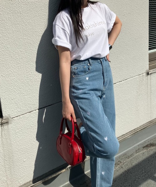 sakishimatokyo(サキシマトーキョー)の「sakishimatokyo 立体ロゴ刺繍Tシャツ/カットソー/半袖(Tシャツ/カットソー・レディース・杢グレー/シルバー/ホワイト/ブラック・FREE)」の18枚目の写真