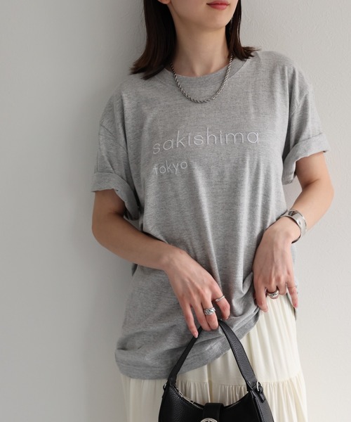 「HYKE」 半袖Tシャツ 1 グレー レディース HYKE（ハイク）Tシャツ・カットソー グレー サイズ:1(S位