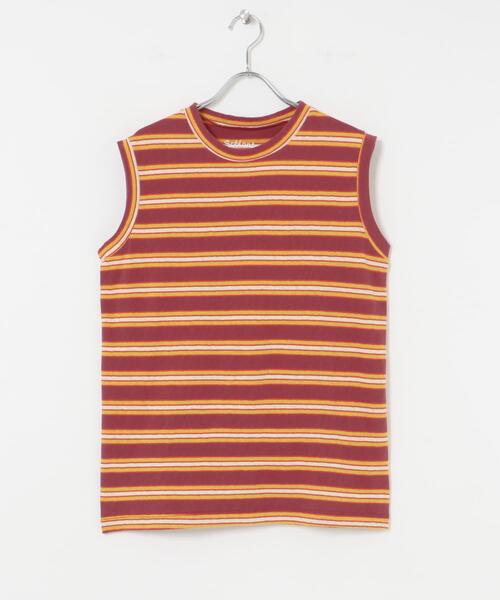 MIXTA（ミクスタ）の「『別注』SOBLANTE by MIXTA×UR　MULTI BORDER NO SLEEVE（Tシャツ/カットソー・レディース・ベージュ系その他/ブラック系その他/ブラウン系その他/レッド系その他・SMALL）」の15枚目の写真