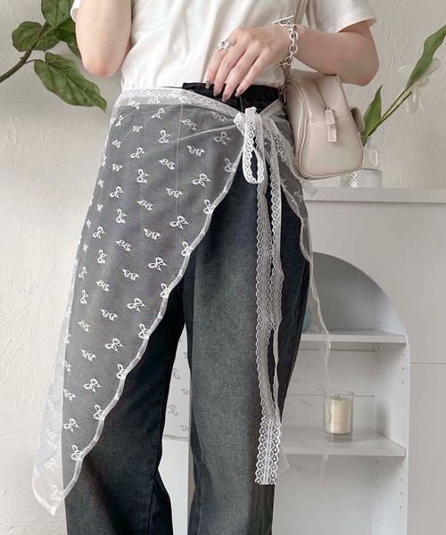 apres jour clair（アプレジュールクレア）の「【apres jour clair×ARIAZ】アソートレース巻きスカート（スカート・レディース・その他/ライトホワイト/ホワイト・FREE）」の2枚目の写真