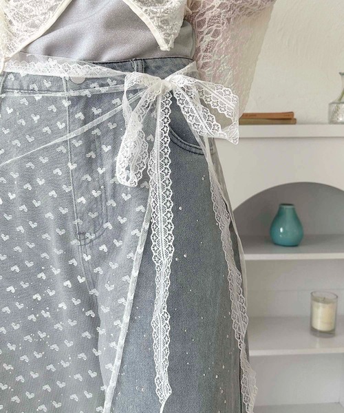 apres jour clair（アプレジュールクレア）の「【apres jour clair×ARIAZ】アソートレース巻きスカート（スカート・レディース・その他/ライトホワイト/ホワイト・FREE）」の4枚目の写真