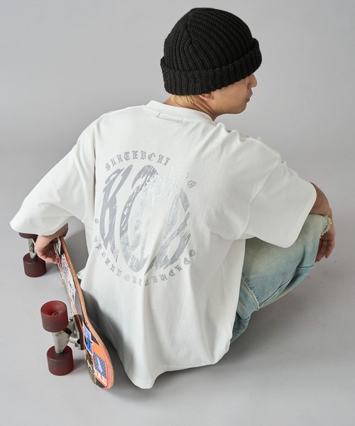 kutir(クティール)の「グラデーション箔プリントTEE(Tシャツ/カットソー・メンズ・スミクロ/オフホワイト・LARGE/MEDIUM)」の2枚目の写真