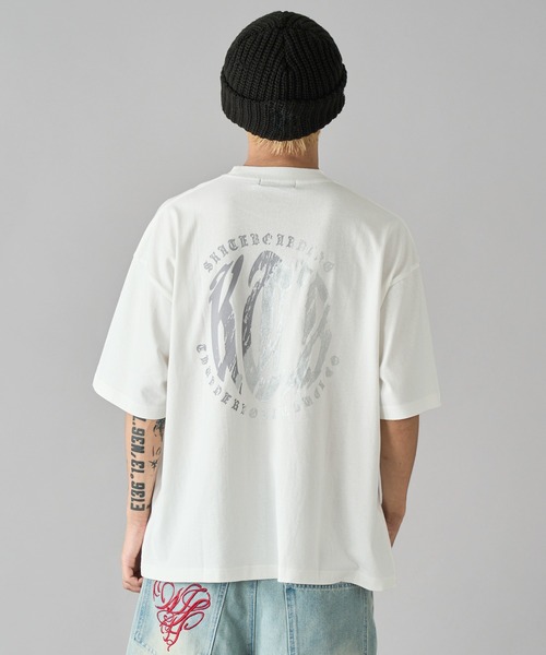 グラデーション箔プリントTEE（Tシャツ/カットソー）｜kutir